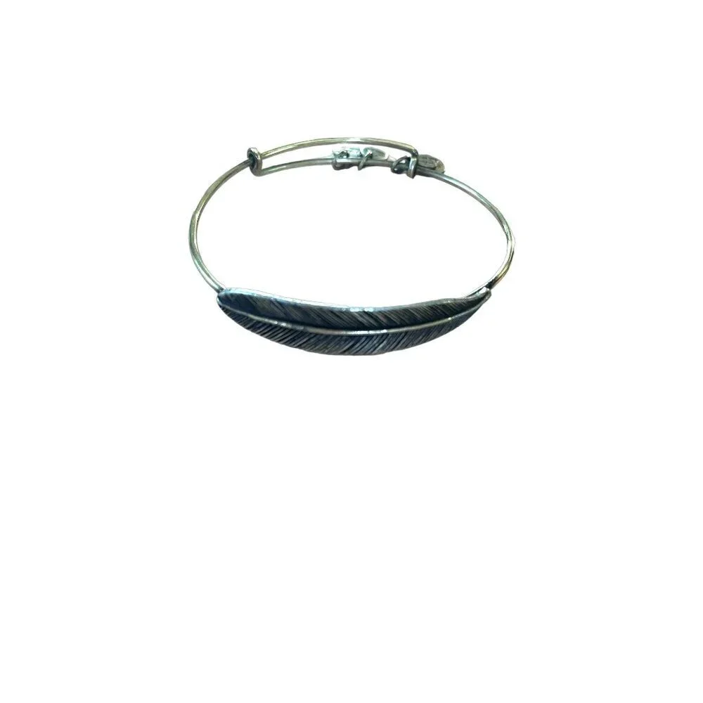 Alex and Ani Quil Feather Wrap Cuff Bracelet